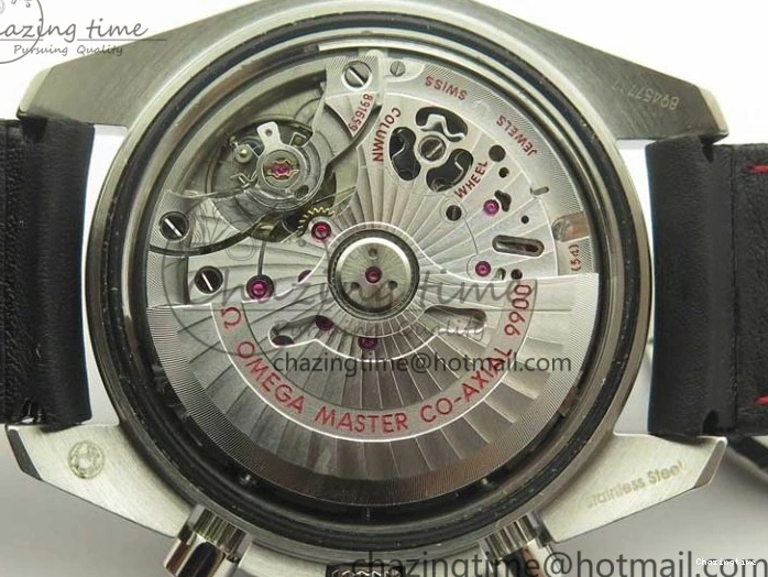 1224 Racing Master Chronometer OMF 1:1 Best Edition Black Dial Orange Hand on Black Leather Strap A Contemporary 7999